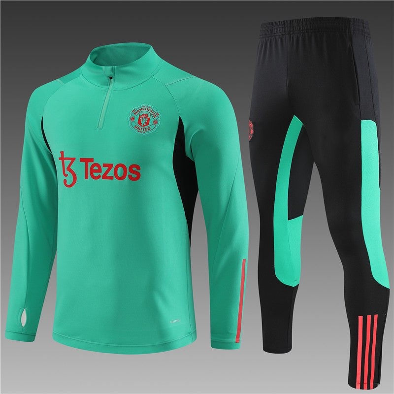 Ensemble Manchester United Turquoise-Rouge 2023 2024