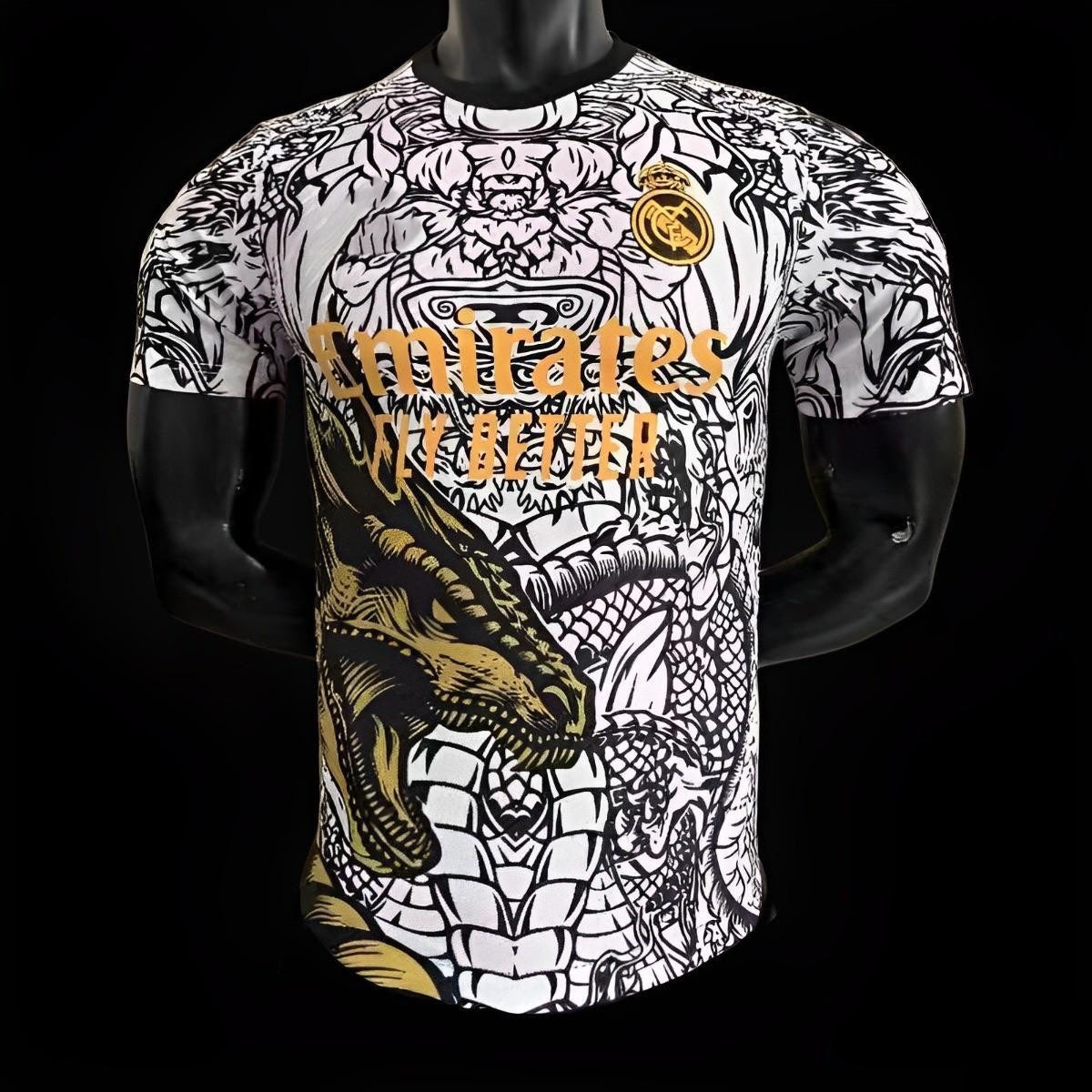 Real Madrid maillot Édition spéciale Dragon Blanc version Player 2023/2024